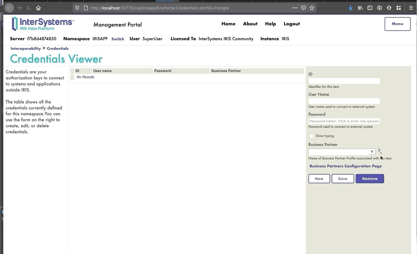 JDBCCredentialCreation