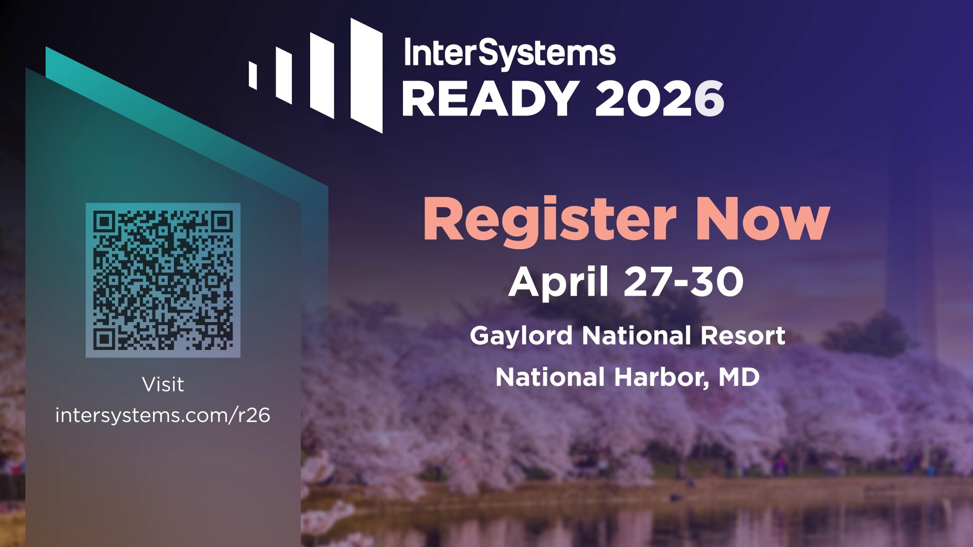 Register now. April 27-30. Gaylord National Resort, National Harbor, MD