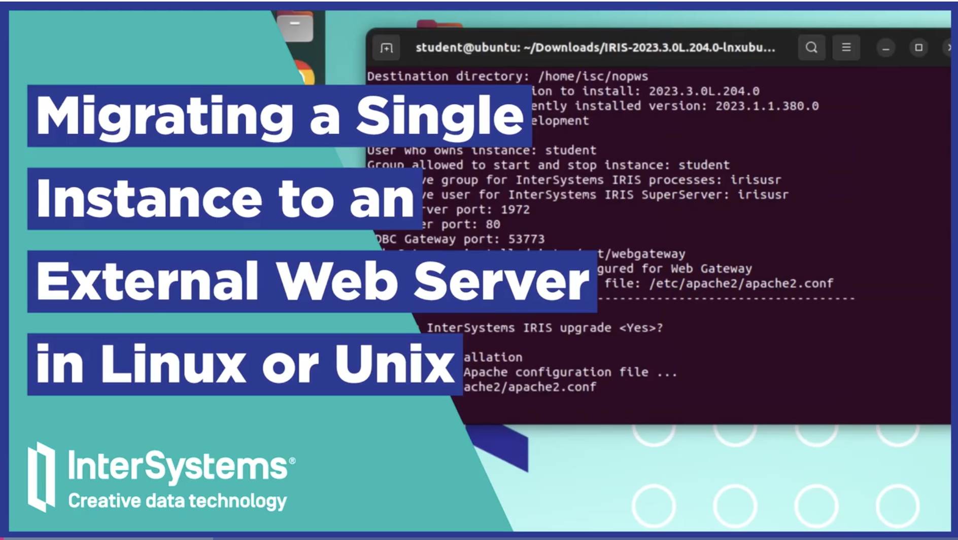 Migrating a Single Instance to an External Web Server in Linux or Unix
